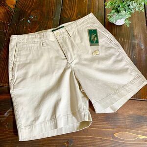 New Ralph Lauren khaki chino shorts women’s size 12 golf summer pickleball